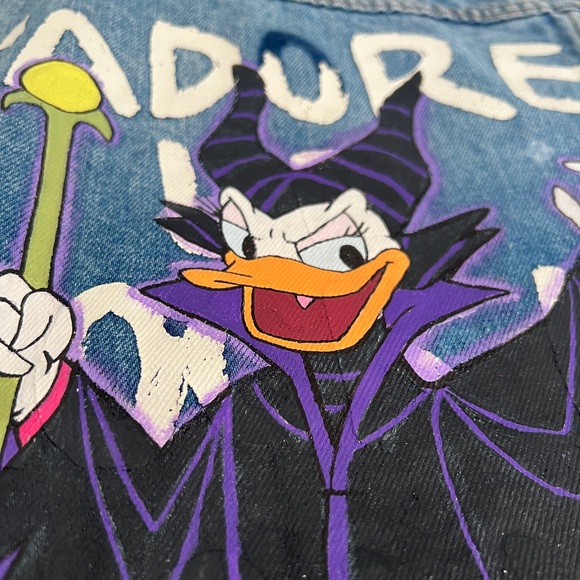 Forever 21 Womens Large Denim Jacket~Rock n Roll - Picture 9 of 13